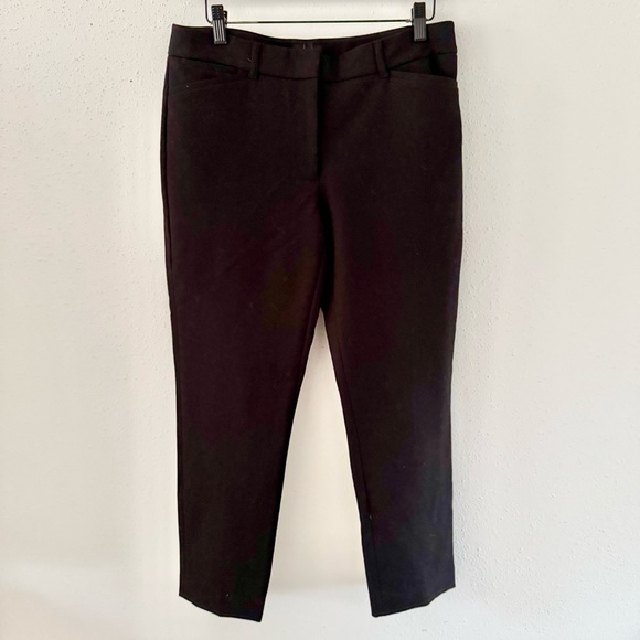 White House Black Market Pants - WHBM Slim Ankle Comfort Stretch Cropped Mid-Rise Trouser Pants Black Women's 8